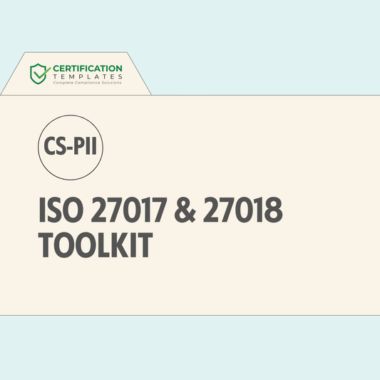 ISO 27017 & 27018 Toolkit