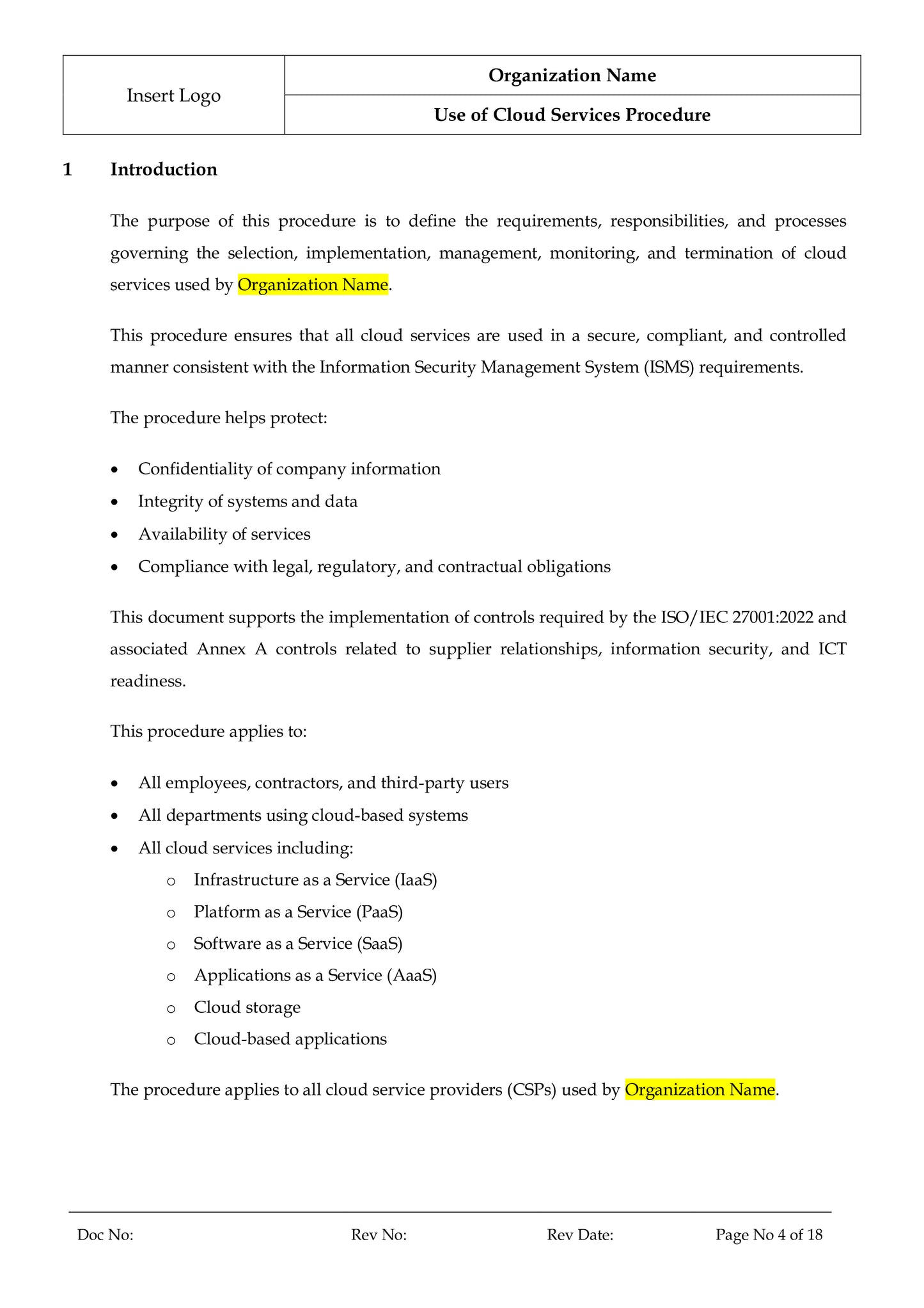 ISO 27001:2022 Toolkit