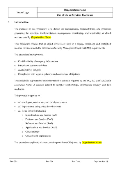 ISO 27001:2022 Toolkit